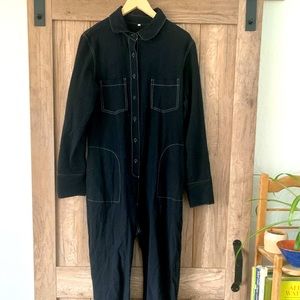 Black Coverall Jumpsuit